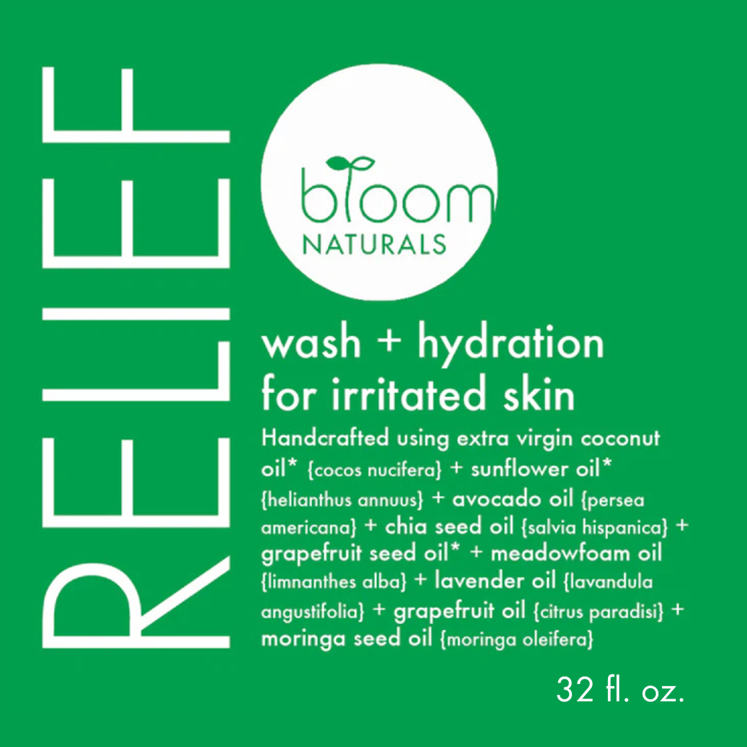 relief | wash & hydration for irritated skin | 32oz. refill