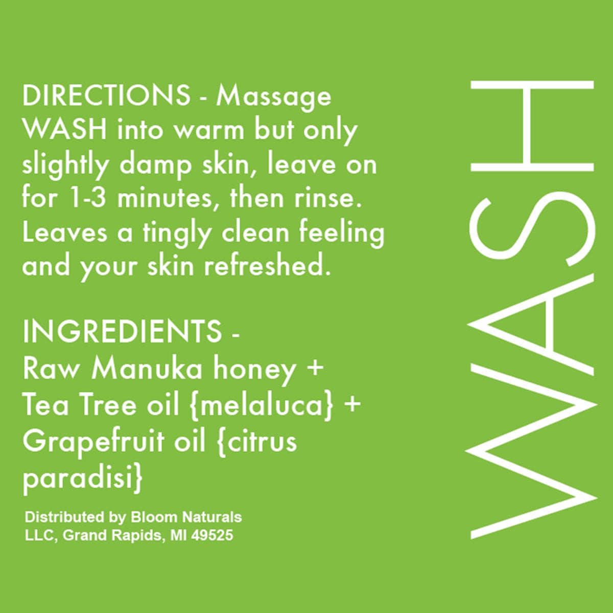 wash | clarifying honey wash for face-irritated skin-Bloom Naturals