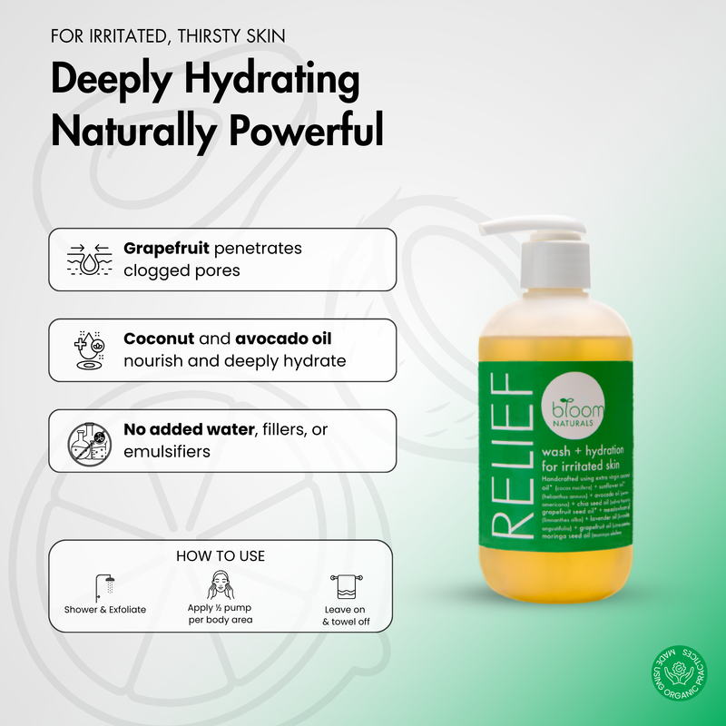 relief | wash & hydration for irritated skin
