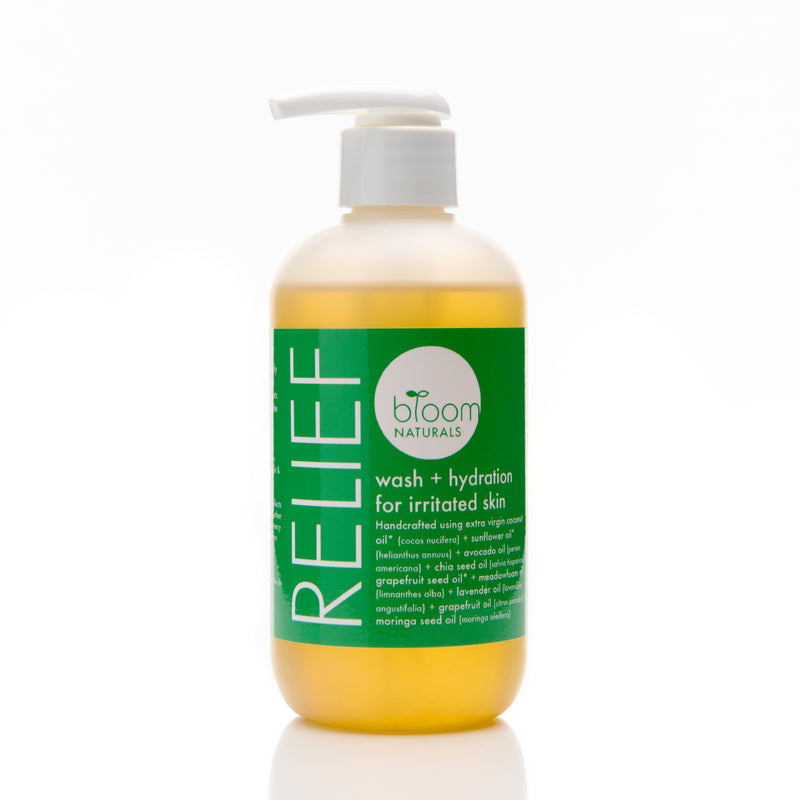relief | wash & hydration for irritated skin | 32 oz. refill