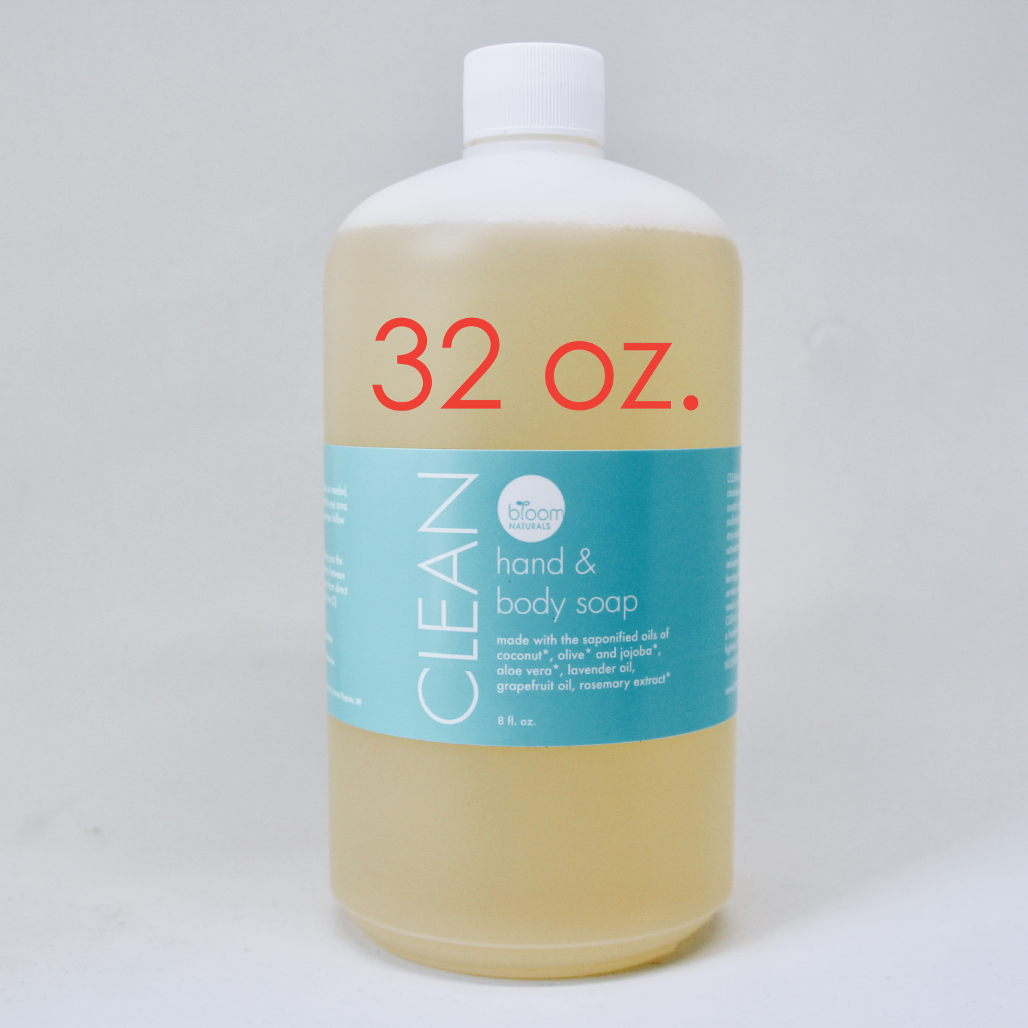 clean | gentle hand & body soap | 32oz. refill-body-Bloom Naturals