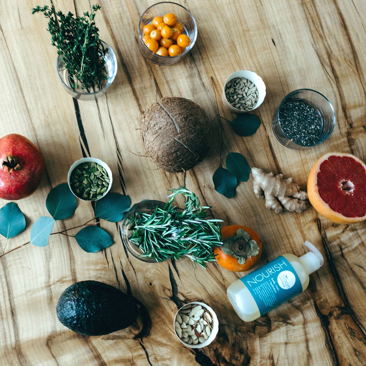 nourish | body wash & hydration 8 oz-body-Bloom Naturals